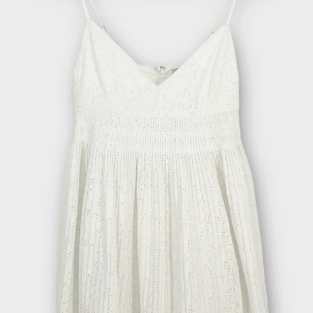 NICHOLAS Featherington Eyelet Empire Waist Midi Dress‎ EUC Size 2 Cottagecore